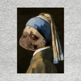 The Pug with a Pearl Earring T-Shirt